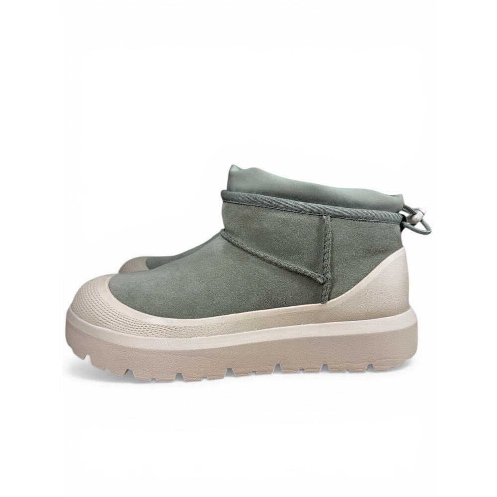Size 9M UGG Classic Ultra Mini Weather Hybrid Burnt Olive Suede Boots Men’s
